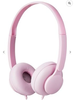 Pink Wired On-Ear Headphones